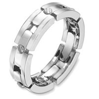 Item # A131681WE - 18Kt White Gold Wedding Band