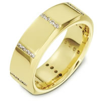 Item # B133731E - Diamond Wedding Band 18K Gold