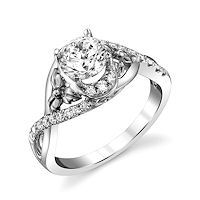 Item # E32740WE - White Gold Diamond Engagement Ring
