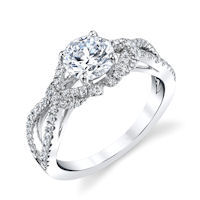 Item # E32961PP - Platinum Infinity Engagement Ring