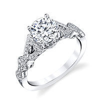 Item # E33231WE - Vintage Diamond Engagement Ring