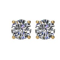 Item # E70251E - 14K Gold Diamond Stud Earrings