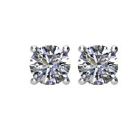 Item # E70251W - 14K Diamond Stud earrings