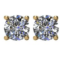 Item # E72001 - 14K Diamond Stud Earrings
