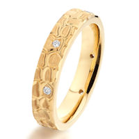Item # G47088 - 14Kt Yellow Gold Patterned Diamond Wedding Ring