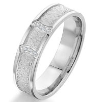 Item # G66970W - 14K White Gold Contemporary Diamond Wedding Ring