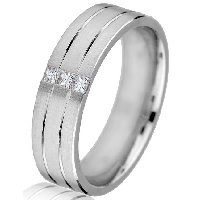 Item # G679238WE - 18K White Gold Diamond Wedding Band