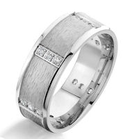 Item # G87006W - 14Kt White Gold Diamond 0.18 CT TW Wedding Ring
