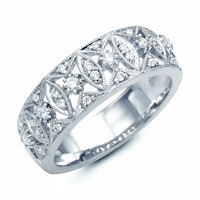 Item # M31746W - 14K White Gold 0.27 Ct Tw Diamond Ring 