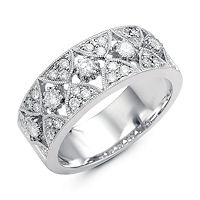 Item # M31747W - 14K White Gold 0.57 Ct Tw Diamond Ring