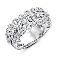 Item # M31748W - 14K White Gold 0.53 Ct Tw Diamond Ring