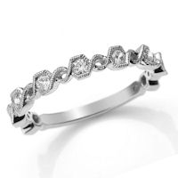 Item # M31890PP - Platinum 0.36 Ct Tw Diamond Stackable Ring