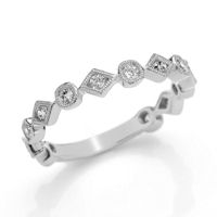 Item # M31891WE - 18K White Gold 0.35 Ct Tw Diamond Stackable Ring