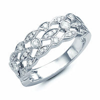 Item # M31908W - 14Kt White Gold 0.30 Ct Tw Diamond Ring