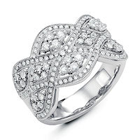 Item # M31960WE - 18Kt White Gold 0.78 Ct Tw Diamond Ring