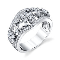 Item # M31963WE - 18Kt White Gold 0.77 Ct Tw Diamond Ring