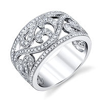 Item # M31967WE - 18K White Gold 0.78 Ct TW  Anniversary Ring