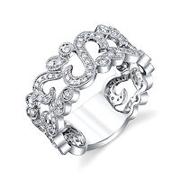 Item # M32097WE - 18Kt White Gold 0.55 Ct Diamond Fashion Ring