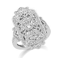 Item # M32099W - 14K White Gold 0.52 Ct Tw Diamond Fashion Ring 