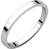 Item # N012502PD - Palladium 2mm Wide Flat Wedding Ring
