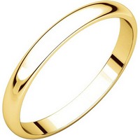Item # P403825 - 14K Yellow Gold 2.5mm Wide Plain Wedding Ring