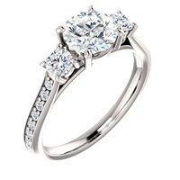 Item # S128553W - Engagement Ring 14K