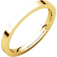 Item # S229561E - 18K Gold Wedding Band Flat