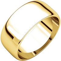 Item # S38457 - 14K Gold 8.0mm Wide Wedding Band