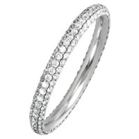 Item # S74046W - 14K White Gold Diamond Eternity Ring