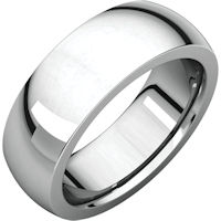 Item # s7685Wx - 10K White Gold Heavy Comfort Fit Wedding Band. 7.0MM Wide