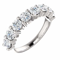 Item # SR128555150WE - 18K White Gold Anniversary Ring. 1.50CT