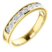 Item # SR9128811E - 18K Diamond Wedding Band 1.0CT