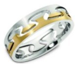 18K Contemporary Wedding Bands