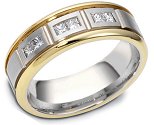 18K Diamond Wedding Bands