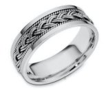 18K Gold Hand Crafted Wedding Bands