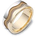 18K Gold Hand Crafted Wedding rings