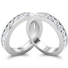 Channel set eternity bands