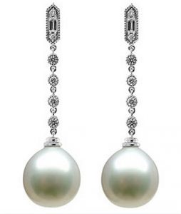 Tahitian Sea Pearl Earrings style=