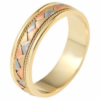 Item # 110031 - 14 kt Hand Made Wedding Ring 