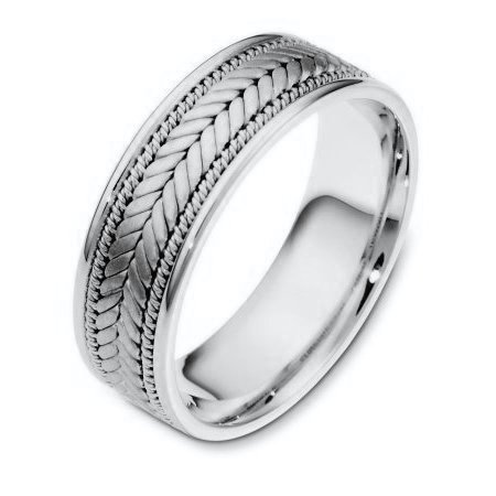 110071PD Palladium Hand Made Wedding Ring
