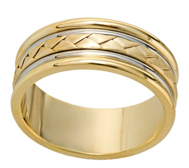 Item # 110111 View 2 - 14 kt Hand Made Wedding Band