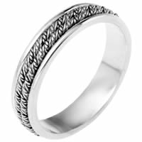 Item # 110141W - 14 kt Hand Made Wedding Band 