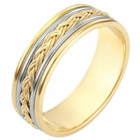 Item # 110161E - 18 kt Hand Made Wedding Band 