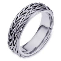 Item # 110201PD - Palladium Hand Made Wedding Band.