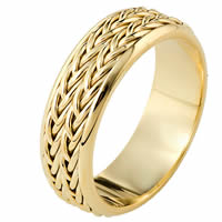 Item # 110211E - Wedding Ring 18 kt Hand Made