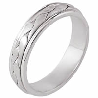 Item # 110251W - 14 kt Hand Made Wedding Ring