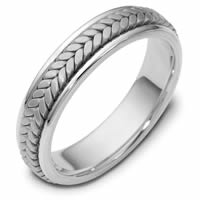 Item # 110371W - White Gold Comfort Fit  Wedding Band