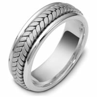 Item # 110391WE - White Gold Comfort Fit Wedding Band
