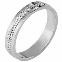Item # 110421W - White Gold Comfort Fit Wedding Ring