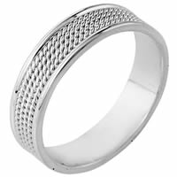 Item # 110461PD - Palladium Comfort Fit 6mm Handmade Wedding Ring